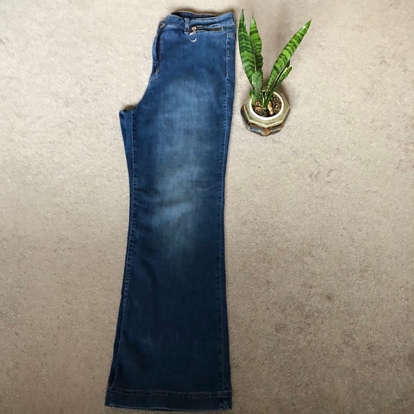 Fashion Nova 2X Boot Leg Jeans Zippered Pockets C - Picture 2 of 7